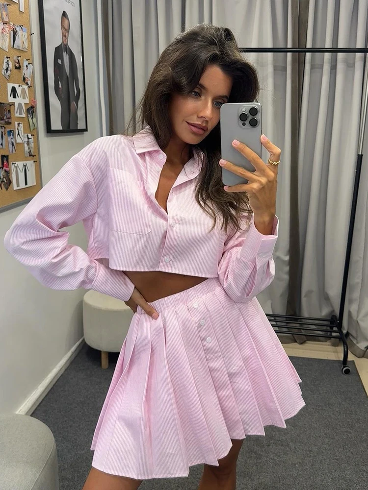Mueyaruho 2025 Spring Summer Women Striped Sport Mini Skater Skirt Set Outfits 2 Two Piece Matching Tennis Set For Women
Mueyaruho 2025 Spring Summer Women Striped Sport Mini Skater Skirt Set Outfits 2 Two Piece Matching Tennis Set For Women
