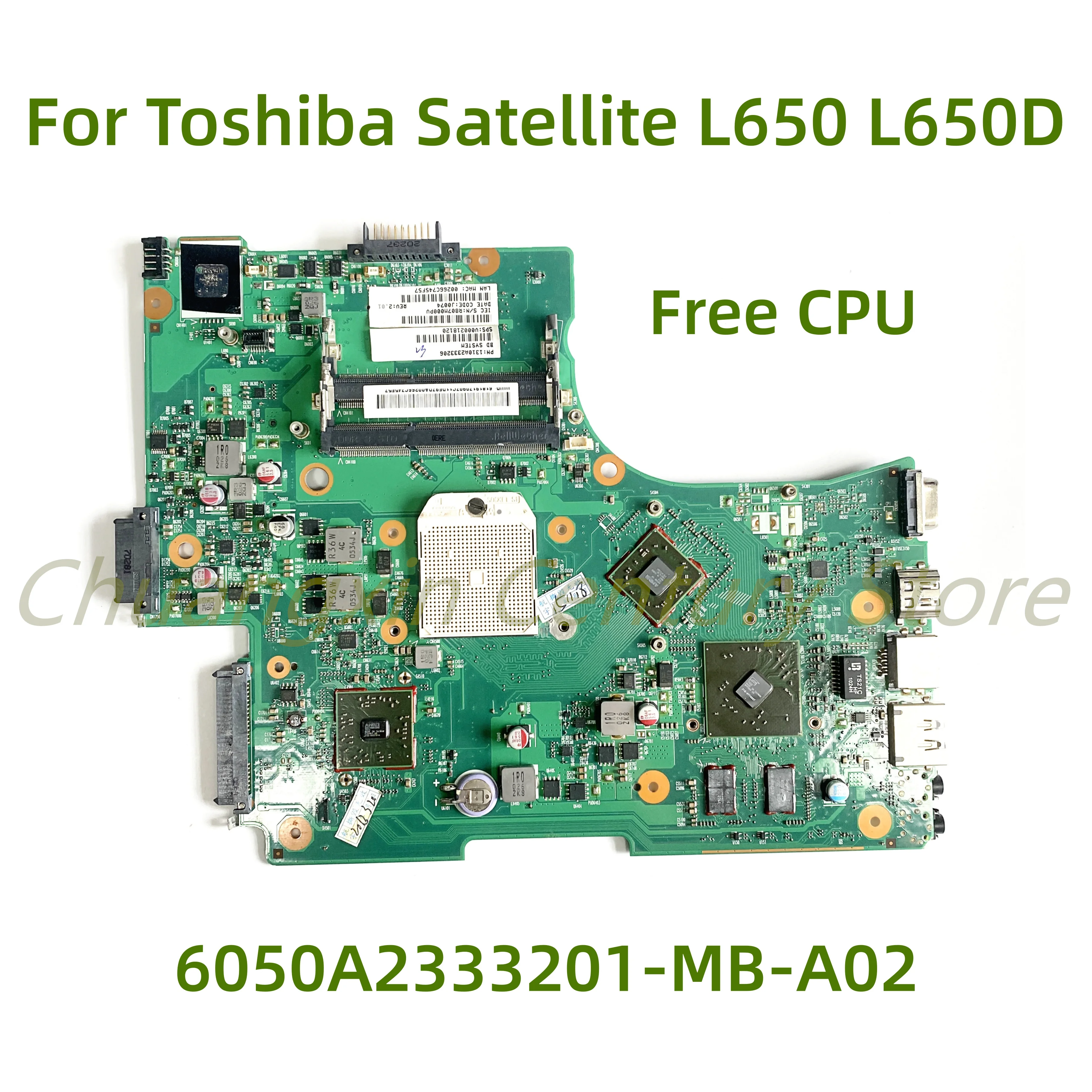 6050A2333201-MB-A02 is suitable for Toshiba Satellite L650 L650D laptop motherboard 100% testing and full operation
6050A2333201-MB-A02 is suitable for Toshiba Satellite L650 L650D laptop motherboard 100% testing and full operation
