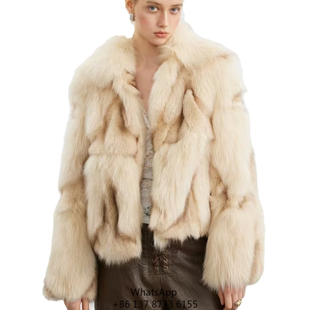 Hot Selling High Quality Outerwear Exquisite Jacket Fox Leg Fur Turn Down Collar Short Coat For Women
Hot Selling High Quality Outerwear Exquisite Jacket Fox Leg Fur Turn Down Collar Short Coat For Women