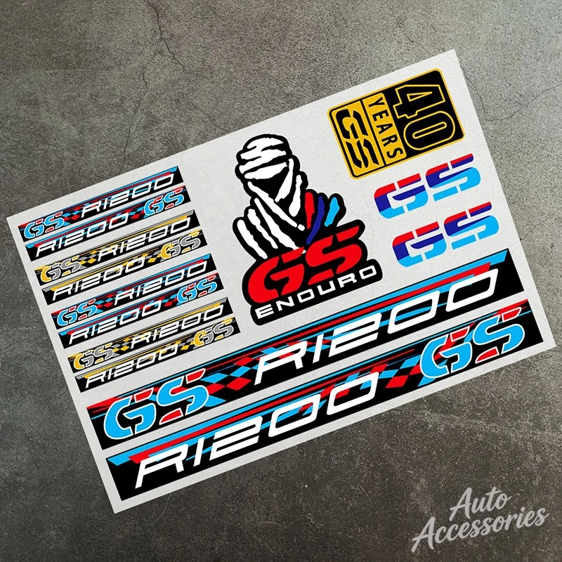 PVC Reflective Motorcycle Stickers For BMW Motorrad GS 40 YEARS GS R1200 GS R1250 GS S1000XR F900R Waterproof Decals Accessories
PVC Reflective Motorcycle Stickers For BMW Motorrad GS 40 YEARS GS R1200 GS R1250 GS S1000XR F900R Waterproof Decals Accessories