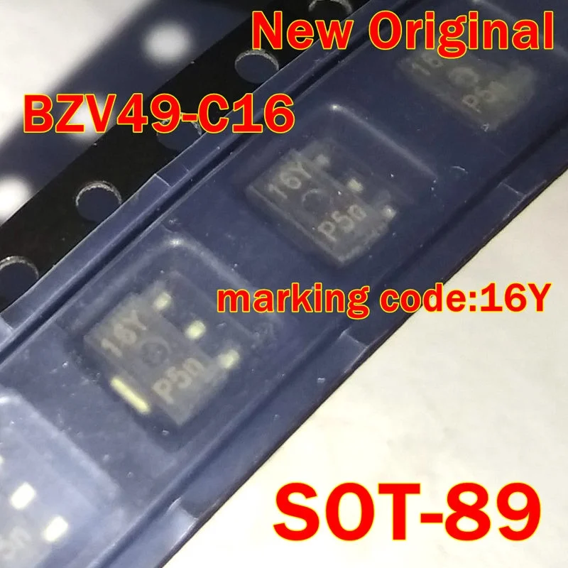 1Pcs to 100Pcs Bzv49-C16 Sot-89 Marking Code:16Y New Original Voltage Regulator Diodes 16V 1W
1Pcs to 100Pcs Bzv49-C16 Sot-89 Marking Code:16Y New Original Voltage Regulator Diodes 16V 1W