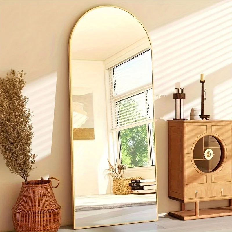 Arched/Rect Full Length Mirror, Full Body Mirror With Stand, Hanging Or Leaning For Wall, Aluminum Alloy Thin Frame Floor Standing For Hotels And Bathrooms
Arched/Rect Full Length Mirror, Full Body Mirror With Stand, Hanging Or Leaning For Wall, Aluminum Alloy Thin Frame Floor Standing For Hotels And Bathrooms