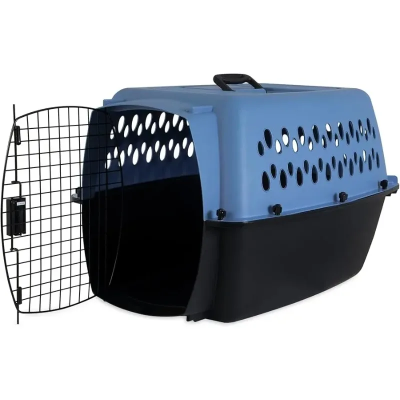 Pet Porter Fashion Dog Kennel 26", Parisian Blue & Black, for Pets 20-25lbs, Made in USA 
Pet Porter Fashion Dog Kennel 26", Parisian Blue & Black, for Pets 20-25lbs, Made in USA