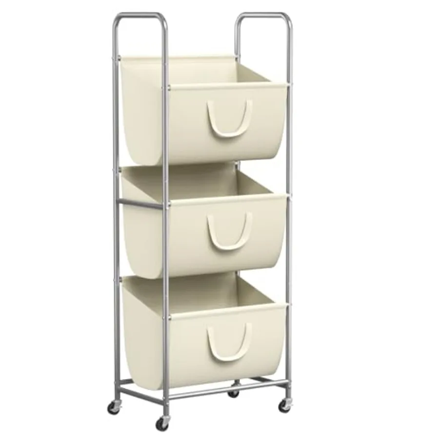 120L Vertical Rolling Laundry Hamper with Removable Bags, 3 Section Laundry Baskets with Wheels, Space-Saving 3 Tier Laundry So
120L Vertical Rolling Laundry Hamper with Removable Bags, 3 Section Laundry Baskets with Wheels, Space-Saving 3 Tier Laundry So