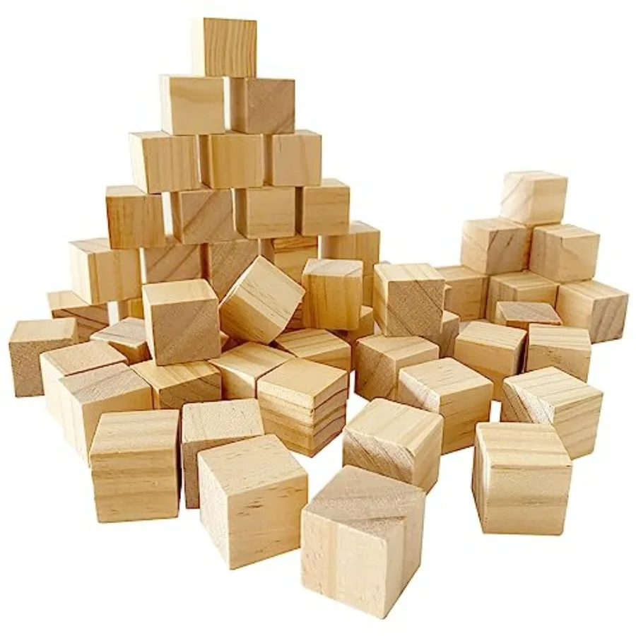 Unfished Wooden Cubes, Wood Blocks for Crafting, Wood Square Blocks for Crafts Making and DIY Projects and Decor
Unfished Wooden Cubes, Wood Blocks for Crafting, Wood Square Blocks for Crafts Making and DIY Projects and Decor