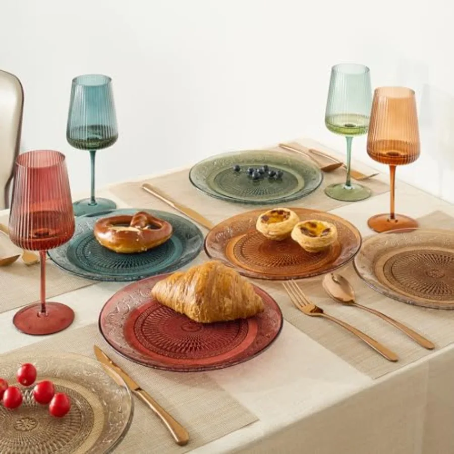 Crystal Colored Plates Set of 6 Plates Pastel Colors 10.6" Dinner and Charger Plate - Server Charger Server Appetizer Snack Fru
Crystal Colored Plates Set of 6 Plates Pastel Colors 10.6" Dinner and Charger Plate - Server Charger Server Appetizer Snack Fru