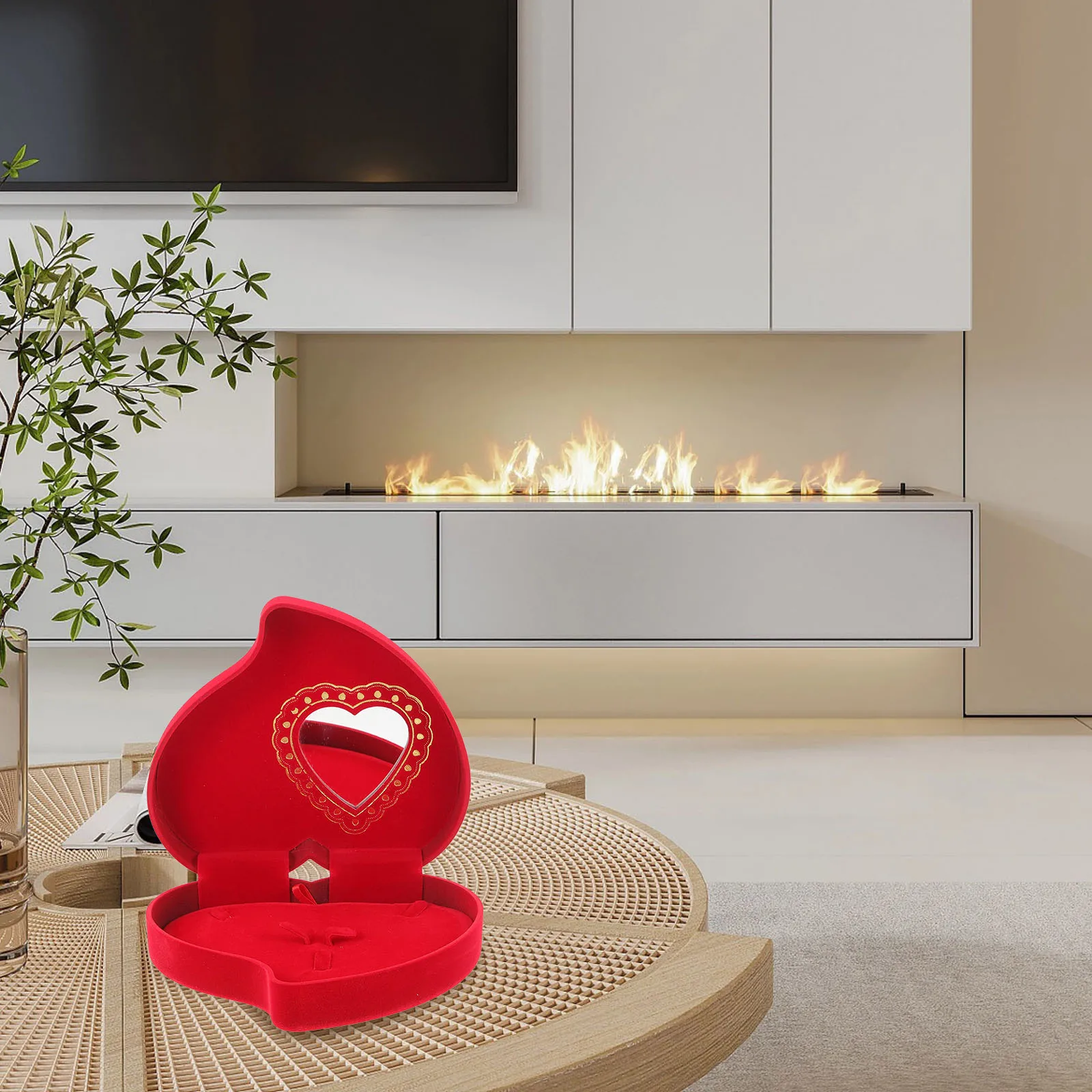 Durable Red Heart Jewelry Box Portable Flannel Container Necklace Earring Brooch Organizer Romantic Gift Wrapping
Durable Red Heart Jewelry Box Portable Flannel Container Necklace Earring Brooch Organizer Romantic Gift Wrapping