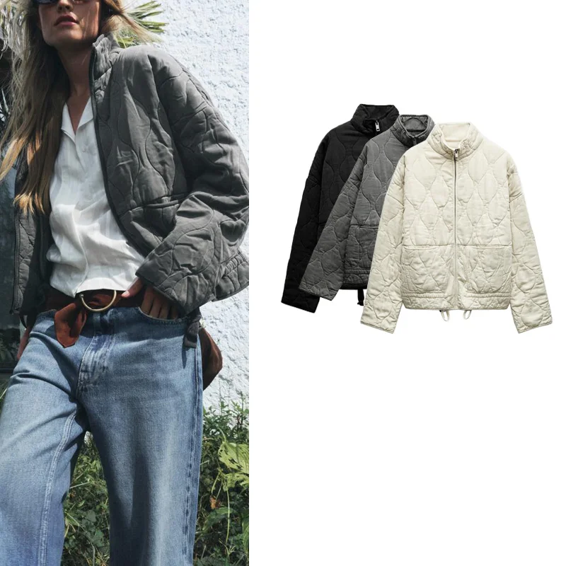 Women's Loose Fit Waed Silk Cotton Autumn Winter New Arrival Jaet 4088052 4088242 Long Sve Zipper Closure Cotton Padde...
Women's Loose Fit Waed Silk Cotton Autumn Winter New Arrival Jaet 4088052 4088242 Long Sve Zipper Closure Cotton Padde...