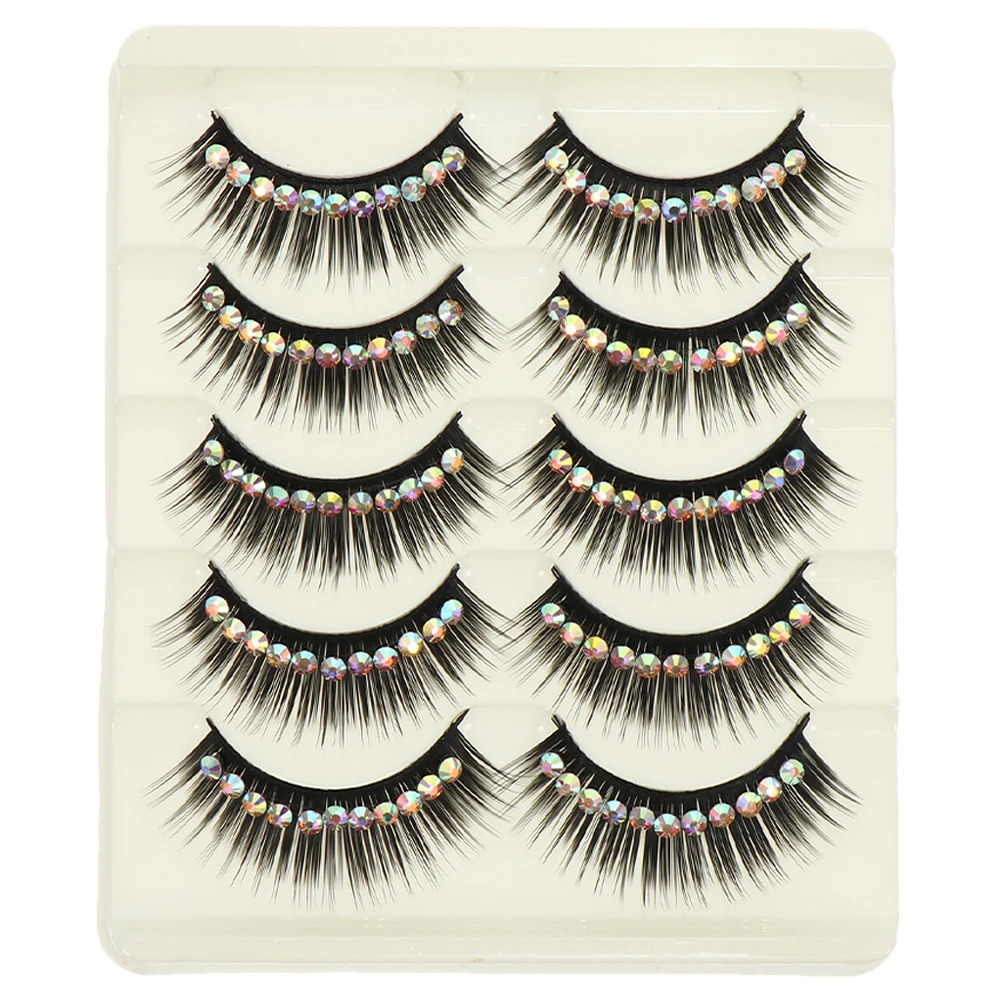 Fake Eyelashes Glitter Long False Lashes Self Adhesive Natural Look Women Rhinestone Artificial Makeup
Fake Eyelashes Glitter Long False Lashes Self Adhesive Natural Look Women Rhinestone Artificial Makeup