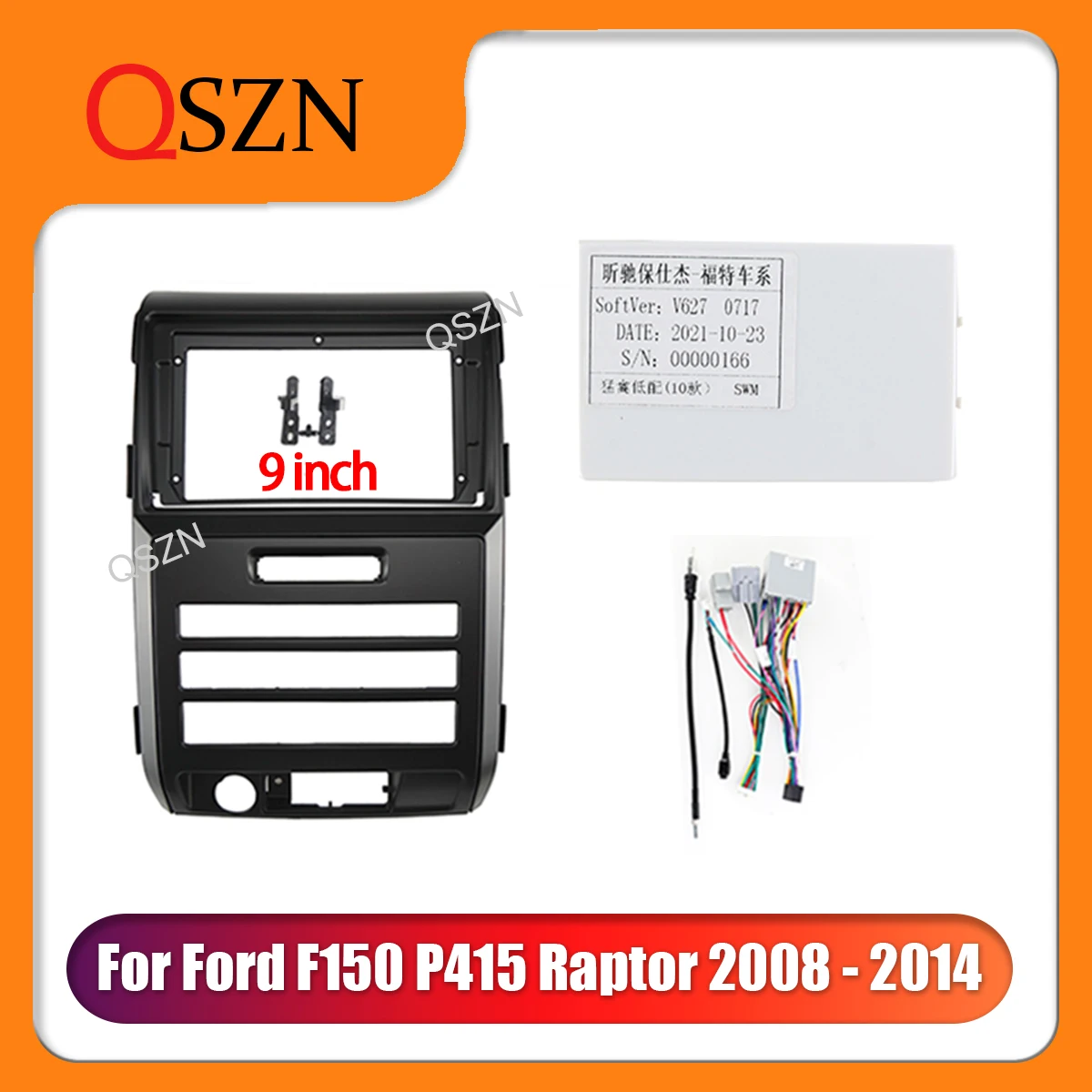 QSZN 9-дюймовая автомобильная рама, лицевая панель для Ford Raptor F150 2009-2014, стерео панель с левым рулем, комплект крепления на приборной панели, установка 2 Din, накладка
QSZN 9-дюймовая автомобильная рама, лицевая панель для Ford Raptor F150 2009-2014, стерео панель с левым рулем, комплект крепления на приборной панели, установка 2 Din, накладка