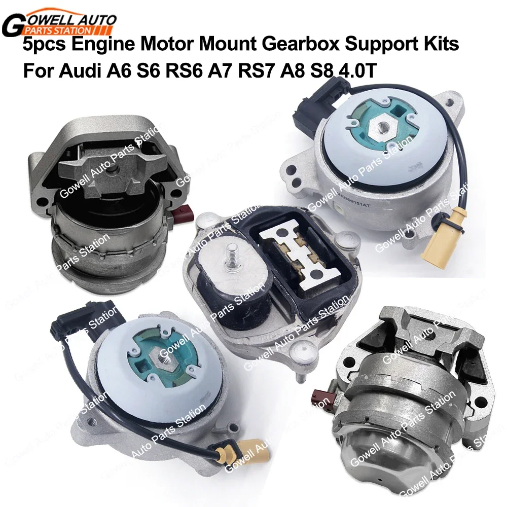 5X Engine Motor Mount Transmission Mount Kit For Audi A6 S6 RS6 A7 RS7 A8 S8 4.0T 4H0199255AA 4H0199255T 4H0399151AT 8K0399151CM
5X Engine Motor Mount Transmission Mount Kit For Audi A6 S6 RS6 A7 RS7 A8 S8 4.0T 4H0199255AA 4H0199255T 4H0399151AT 8K0399151CM