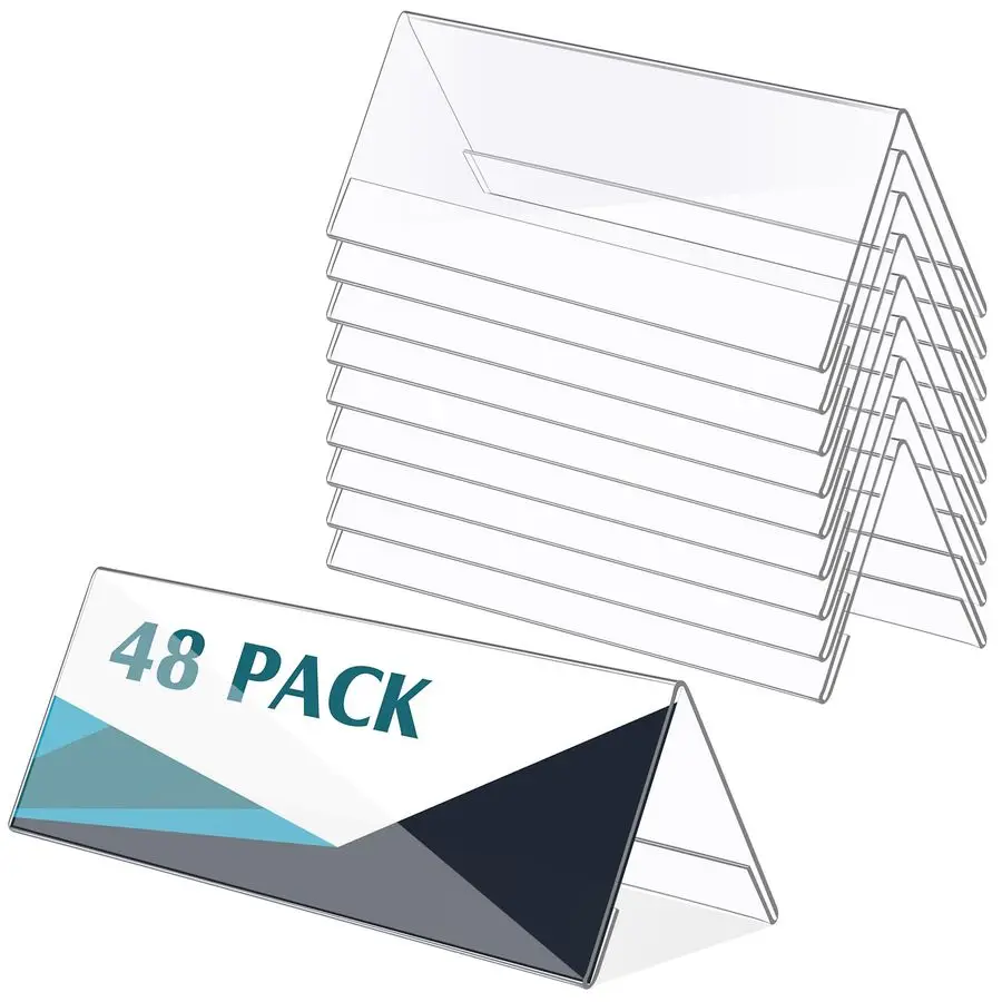 Pack Clear Plastic Name Plates for Desk 8.5 x 3 Acrylic Name Plate Holder Desk Sign Frame Table Display Blank Nameplate for Offi
Pack Clear Plastic Name Plates for Desk 8.5 x 3 Acrylic Name Plate Holder Desk Sign Frame Table Display Blank Nameplate for Offi