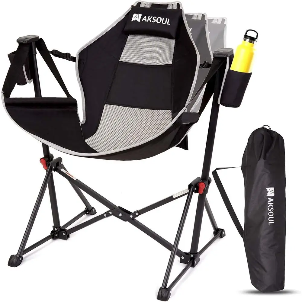 Portable Hammock Camping Chair: Swinging Seat with Storage for Adults - 265lbs Capacity, Ideal for Outdoor Relaxation and Starga
Portable Hammock Camping Chair: Swinging Seat with Storage for Adults - 265lbs Capacity, Ideal for Outdoor Relaxation and Starga