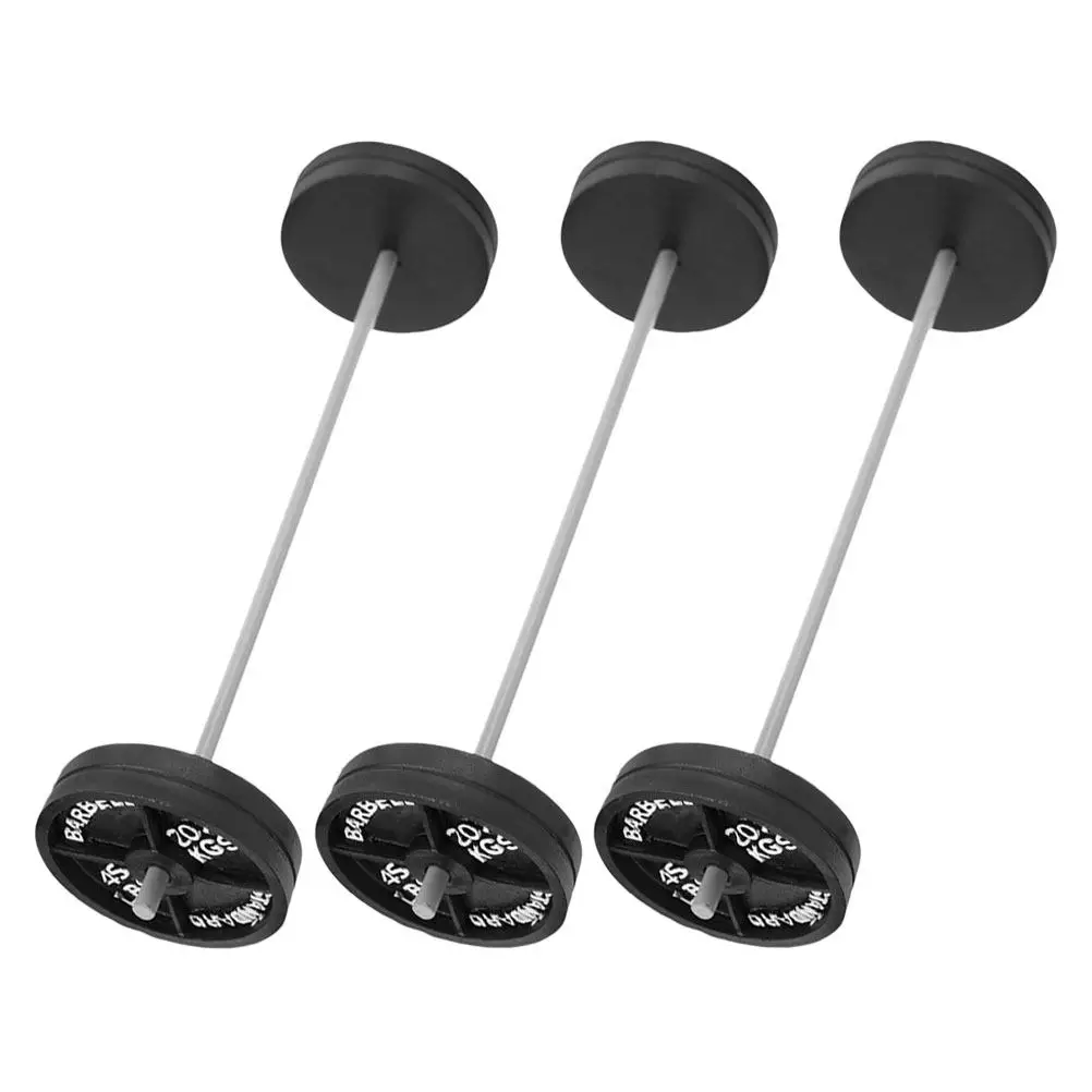 3Pcs Tiny Barbell Ornament High Realistic Mini Sports Equipment for Dollhouse Gym Room Miniature Scene Decoration Bookshelf
3Pcs Tiny Barbell Ornament High Realistic Mini Sports Equipment for Dollhouse Gym Room Miniature Scene Decoration Bookshelf