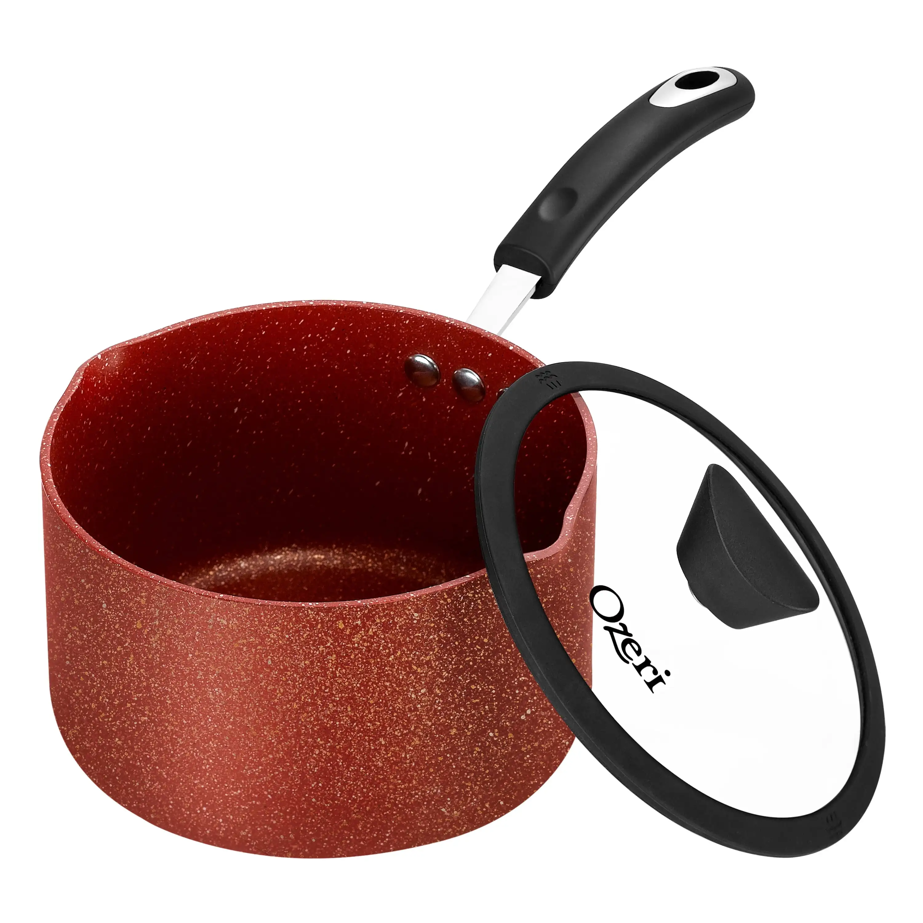 The All-in-One Stone Saucepan and Cooking Pot by -- 100% APEO, GenX, PFBS, PFOS, PFOA, NMP and NEP-Free German-Made Coating
The All-in-One Stone Saucepan and Cooking Pot by -- 100% APEO, GenX, PFBS, PFOS, PFOA, NMP and NEP-Free German-Made Coating
