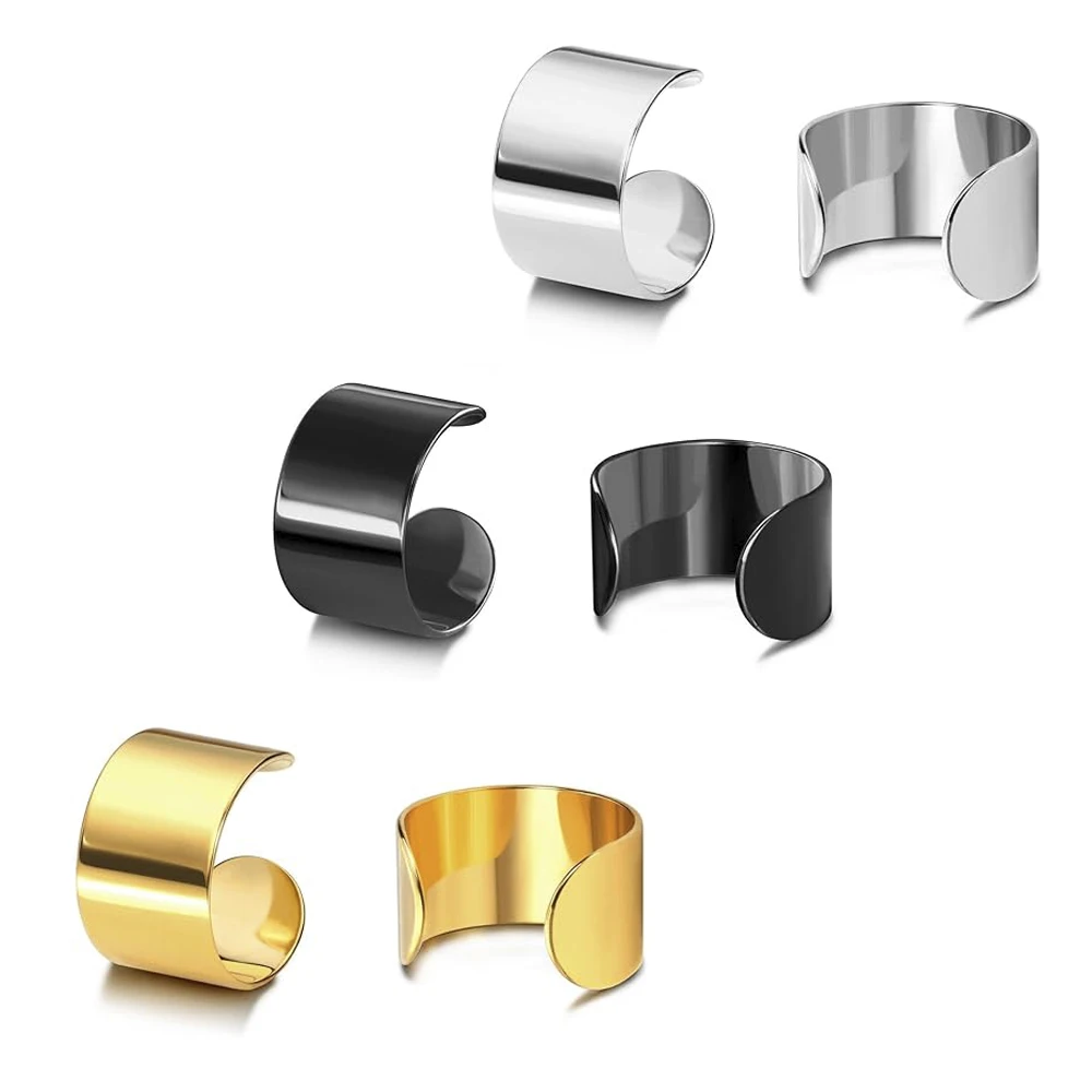 Stainless Steel Non-Piercing Ear Cuff Clip Earrings for Men Women Fashion Daily Wear Painless Clip On Earring Without Ear Hole J
Stainless Steel Non-Piercing Ear Cuff Clip Earrings for Men Women Fashion Daily Wear Painless Clip On Earring Without Ear Hole J