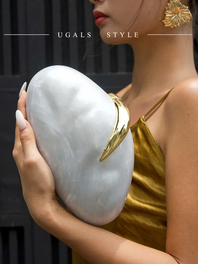 UGALS Acrylic Marble Dinosaur Egg Party Box Heavy Duty Crossbody Bag Casual Simple Style Women's Handbag Shape
UGALS Acrylic Marble Dinosaur Egg Party Box Heavy Duty Crossbody Bag Casual Simple Style Women's Handbag Shape