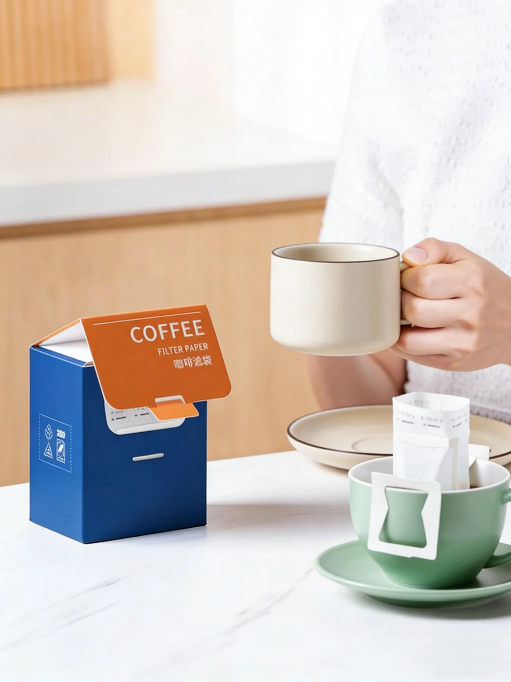 Portable Disposable Coffee Filter Bags Hanging Ear Drip Coffee Paper Pack Espresso Tea Brewing Accessories
Portable Disposable Coffee Filter Bags Hanging Ear Drip Coffee Paper Pack Espresso Tea Brewing Accessories