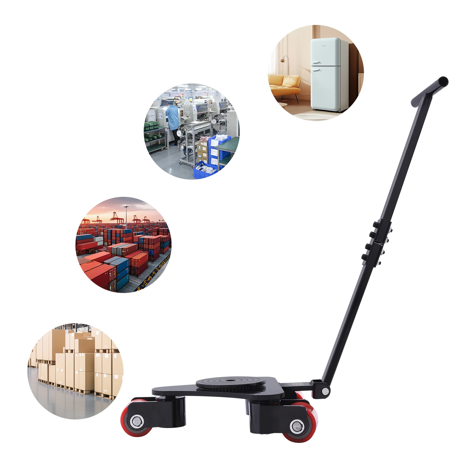 4409lbs Floorstanding Black Industrial Machinery Skate Dolly Assembly& Disassembly Machinery Mover for Offices Homes
4409lbs Floorstanding Black Industrial Machinery Skate Dolly Assembly& Disassembly Machinery Mover for Offices Homes