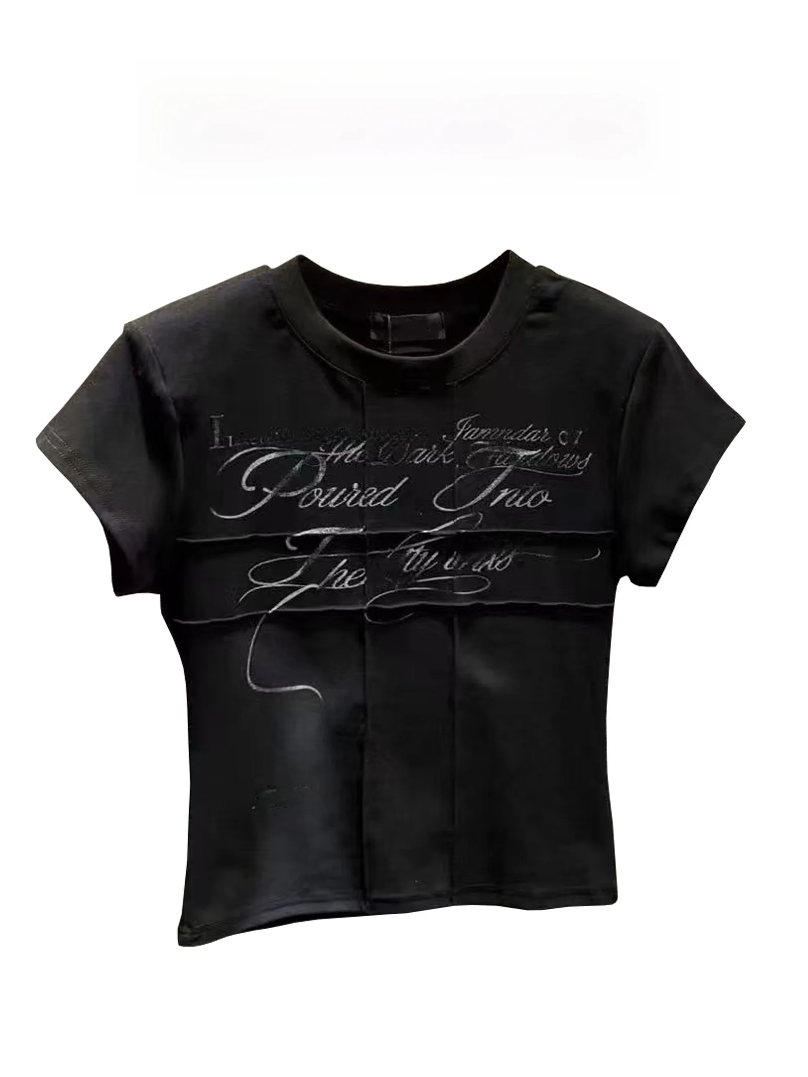 Retro American Letter Print Short Sleeve Women's T-shirt Slim Fit Summer New Style Hot Girl Shoulder Length Top Casual Style
Retro American Letter Print Short Sleeve Women's T-shirt Slim Fit Summer New Style Hot Girl Shoulder Length Top Casual Style