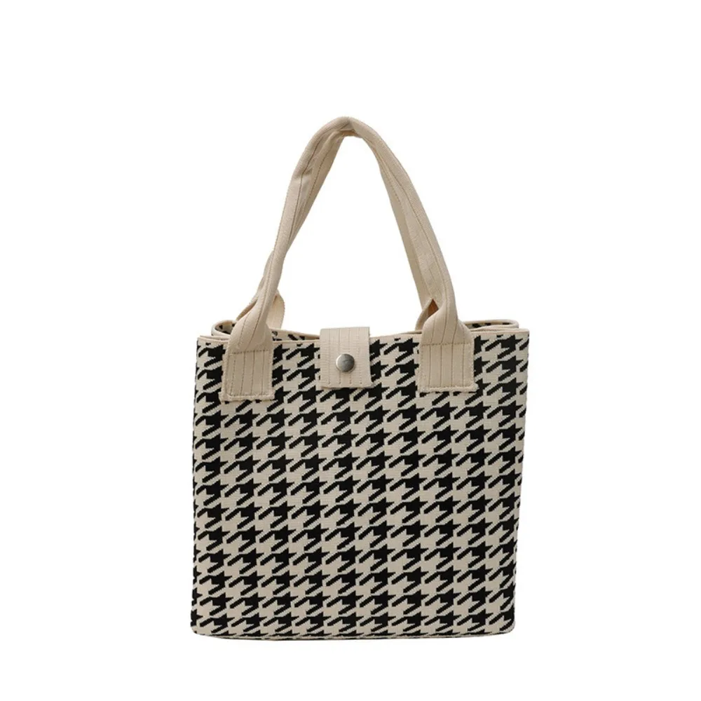 Portable Large Capacity Houndstooth Handbags Tote Bag Canvas Geometric Cloth Bag Shoulder Bags Handbag Shoulder Bag Shopping Bag
Portable Large Capacity Houndstooth Handbags Tote Bag Canvas Geometric Cloth Bag Shoulder Bags Handbag Shoulder Bag Shopping Bag