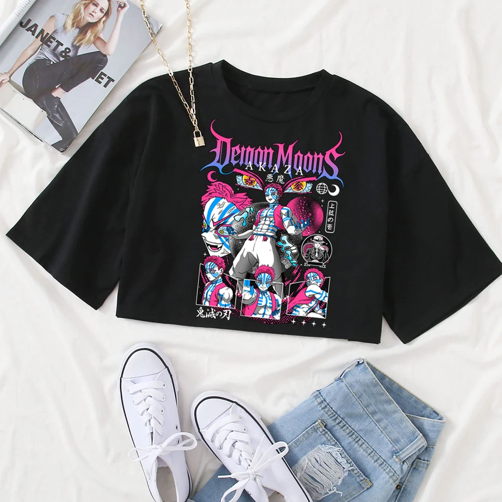 Demon-Slayer Upper Ranks Akaza Anime Shirt Women O-Neck Short Sleeves Crop Tops T-shirt Gift
Demon-Slayer Upper Ranks Akaza Anime Shirt Women O-Neck Short Sleeves Crop Tops T-shirt Gift