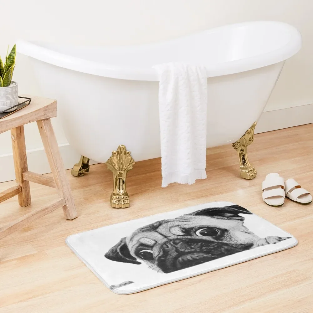 Cute Curious Pug Bath Mat Bathroom Shower Curtain Toilet Accessories Bathroom Mat
Cute Curious Pug Bath Mat Bathroom Shower Curtain Toilet Accessories Bathroom Mat
