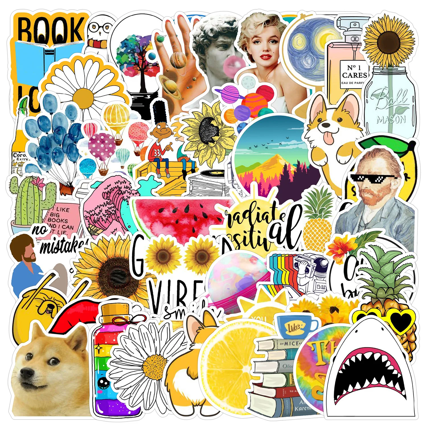10/53PCS Small Fresh Summer Graffiti Stickers Decorative Trolley Case Car Computer Refrigerator Bike Waterproof Decal Kids Toy
10/53PCS Small Fresh Summer Graffiti Stickers Decorative Trolley Case Car Computer Refrigerator Bike Waterproof Decal Kids Toy