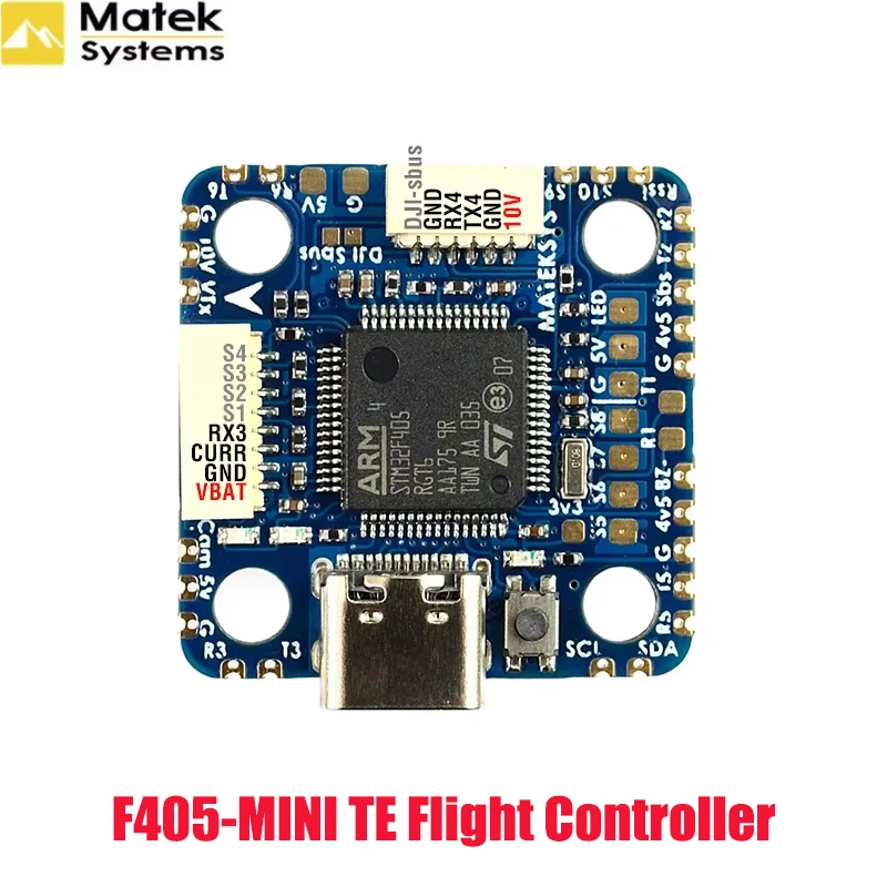 MATEKSYS MATEK F405-MINITE F405-MINI TE Flight Control ICM42605 STM32F405RGT6 Flight Controller compared with F722-miniSE(EOL)
MATEKSYS MATEK F405-MINITE F405-MINI TE Flight Control ICM42605 STM32F405RGT6 Flight Controller compared with F722-miniSE(EOL)
