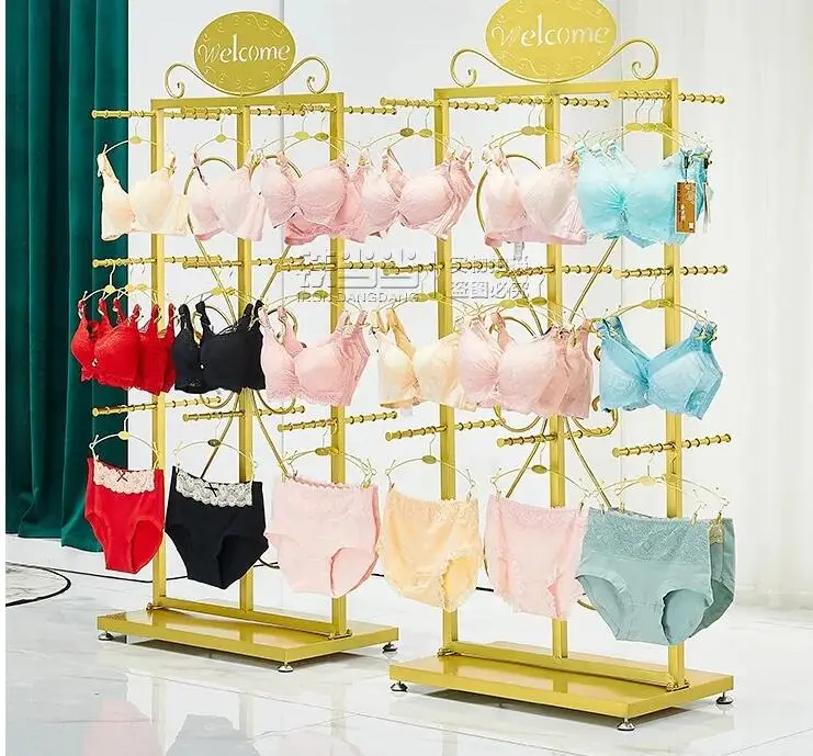 Underwear display rack Gold clothing store Bra rack Women's clothing store Floor standing Zhongdao underwear display sock rack
Underwear display rack Gold clothing store Bra rack Women's clothing store Floor standing Zhongdao underwear display sock rack