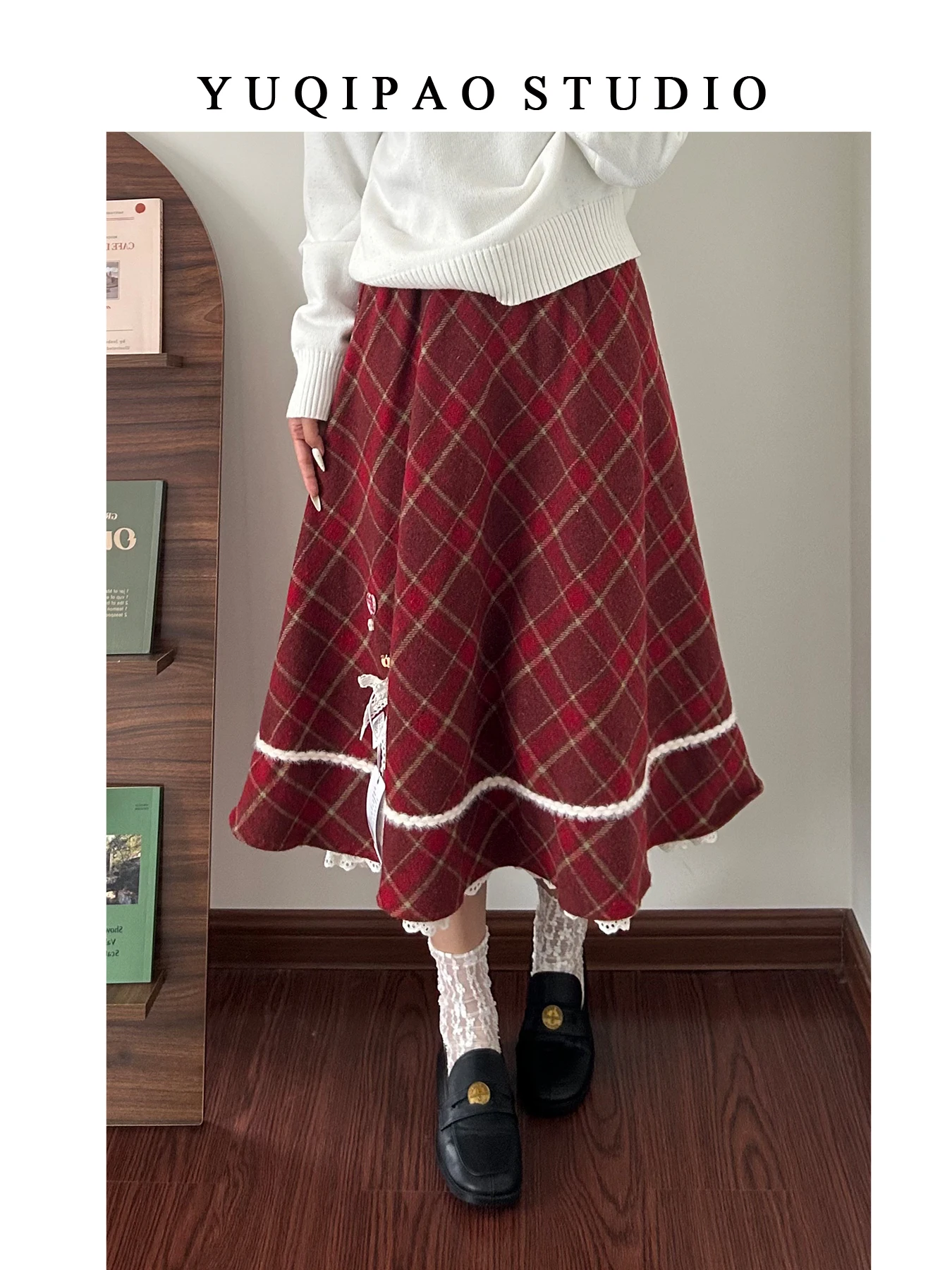 Юбка женская Cisas Aosphere красная, в клетку, с высокой талией, больших размеров, осенне-зимняя, приталенная, А-силуэт, с широким подолом, длинная
Юбка женская Cisas Aosphere красная, в клетку, с высокой талией, больших размеров, осенне-зимняя, приталенная, А-силуэт, с широким подолом, длинная