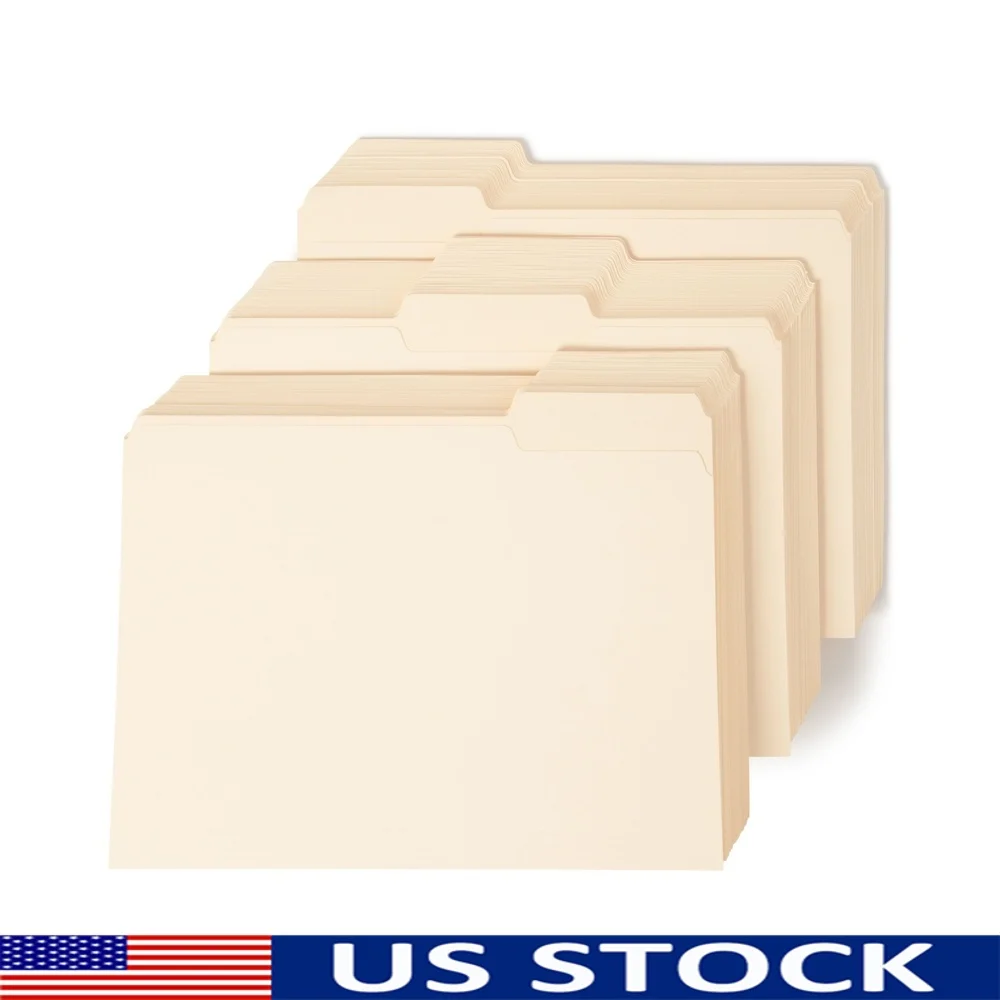 150 Count Manila File Folders Letter Size 1/3 Cut Tabbed Document Organizers Efficient Filing and Storage
150 Count Manila File Folders Letter Size 1/3 Cut Tabbed Document Organizers Efficient Filing and Storage