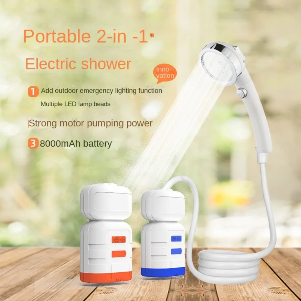 Rechargeable Camping Shower ABS Waterproof Outdoor Electric Shower Head with Emergency Lighting Multifunction
Rechargeable Camping Shower ABS Waterproof Outdoor Electric Shower Head with Emergency Lighting Multifunction