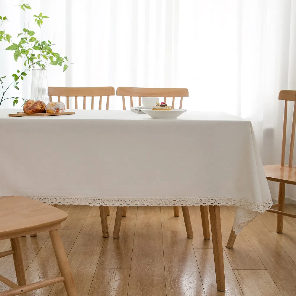 Plain Cotton Linen Tablecloth White Dustproof Coffee Table Cover Ramadan Tablecloth Home Kitchen Decoration Oil-proof Table Mat
Plain Cotton Linen Tablecloth White Dustproof Coffee Table Cover Ramadan Tablecloth Home Kitchen Decoration Oil-proof Table Mat