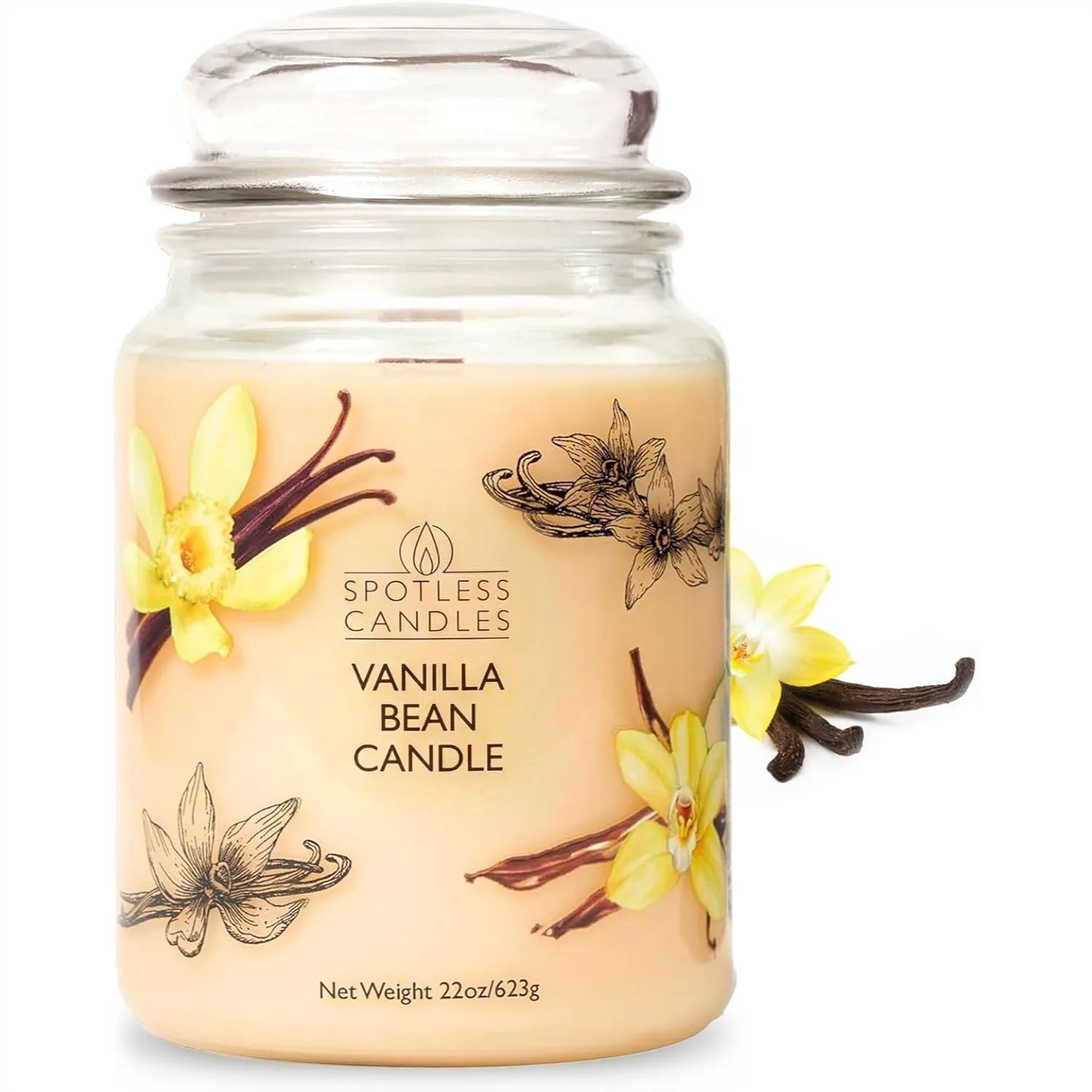 Vanilla Bean Scented Candle 22oz with Crackling Wooden Wick for 130 Hours Burn Time in Luxury Gift Box
Vanilla Bean Scented Candle 22oz with Crackling Wooden Wick for 130 Hours Burn Time in Luxury Gift Box