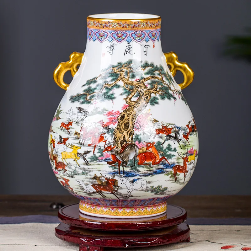 Jingdezhen Ceramic Vase Vintage Horse Pattern Vase Vase Decoration Vase Living Room Sstudy Office
Jingdezhen Ceramic Vase Vintage Horse Pattern Vase Vase Decoration Vase Living Room Sstudy Office