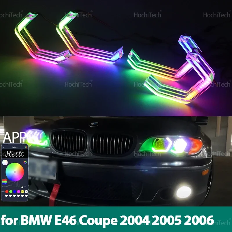 Для BMW E46 Coupe Cabrio Convertible Facelift 2004-2006 струящееся разноцветное кольцо Angel Eyes светодиодный указатель поворота с приложением
Для BMW E46 Coupe Cabrio Convertible Facelift 2004-2006 струящееся разноцветное кольцо Angel Eyes светодиодный указатель поворота с приложением