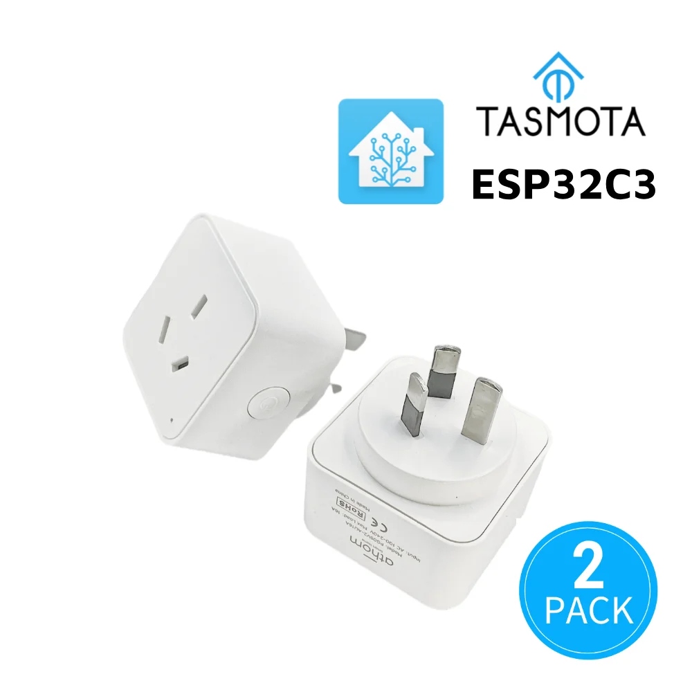Штепсельная Вилка TASMOTA ESP32C3 с поддержкой Wi-Fi и Австралийской розетки, подходит для домашних работ, мониторинг электрического потребления 16 А, 2 упаковки
Штепсельная Вилка TASMOTA ESP32C3 с поддержкой Wi-Fi и Австралийской розетки, подходит для домашних работ, мониторинг электрического потребления 16 А, 2 упаковки