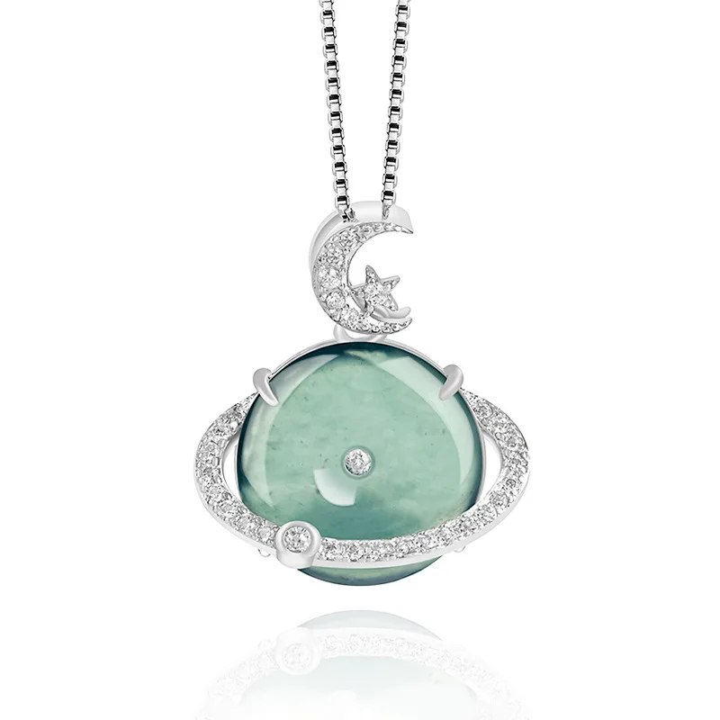 Natural Type A Blue Water Jadeite Lucky Coin Amulet S925 Sterling Silver Icy Floral Pendant Women's Protection Necklace
Natural Type A Blue Water Jadeite Lucky Coin Amulet S925 Sterling Silver Icy Floral Pendant Women's Protection Necklace
