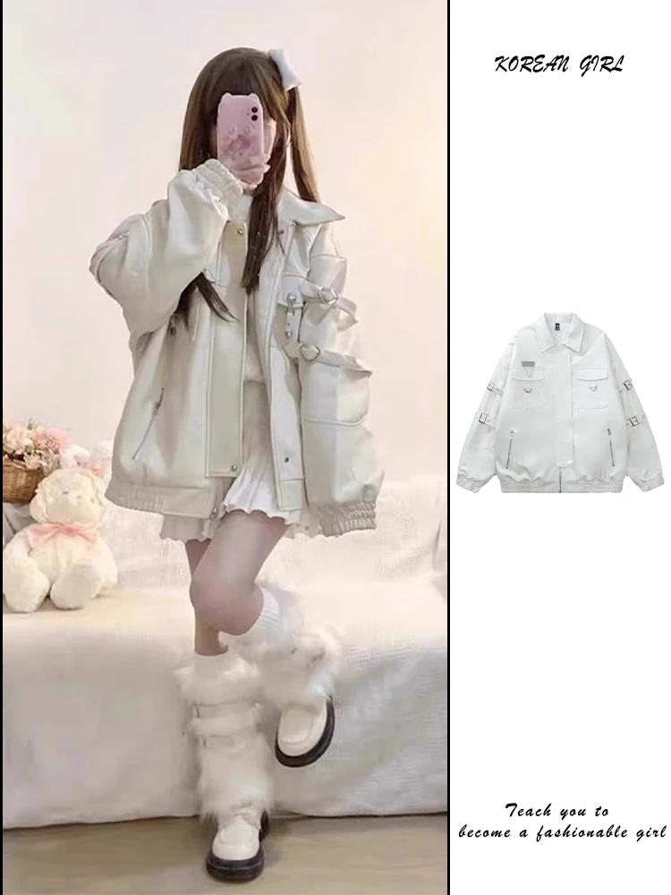 Милый женский мотоциклетный жакет из синей искусственной кожи с дизайном в виде сердца, осенняя новинка, модный и стильный.
Милый женский мотоциклетный жакет из синей искусственной кожи с дизайном в виде сердца, осенняя новинка, модный и стильный.