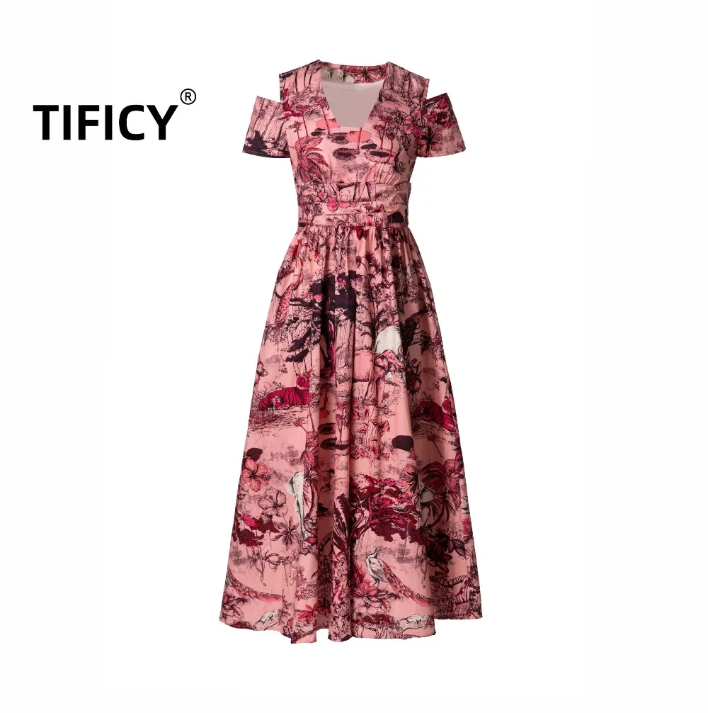 Spring/Summer New Style Women's Two Tone Off Shoulder Direct Spray Printed Large Swing Dress Vintage French Dress
Spring/Summer New Style Women's Two Tone Off Shoulder Direct Spray Printed Large Swing Dress Vintage French Dress