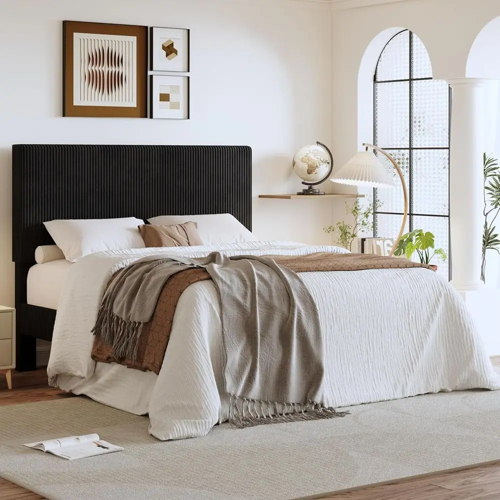 Queen Bed e, Velvet Platorm Bed e with Veal Channel Tuted board, Upholstered Corduroy, Strong Wooden Slats, No Box Spring Needed
Queen Bed e, Velvet Platorm Bed e with Veal Channel Tuted board, Upholstered Corduroy, Strong Wooden Slats, No Box Spring Needed