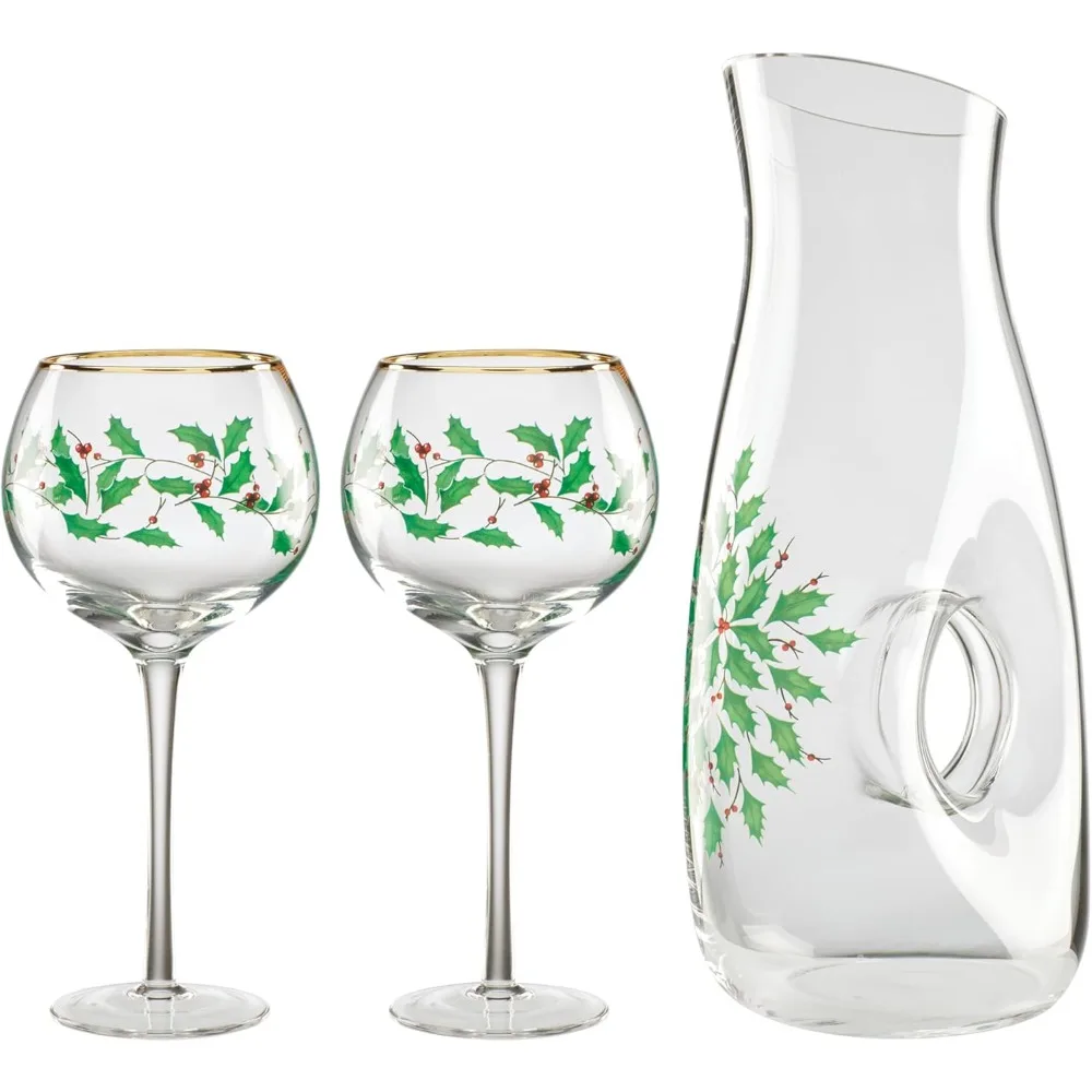 895032 Holiday 3-Piece Decanter & Wine Glasses Set, Christmas Dinnerware, Hosting
895032 Holiday 3-Piece Decanter & Wine Glasses Set, Christmas Dinnerware, Hosting