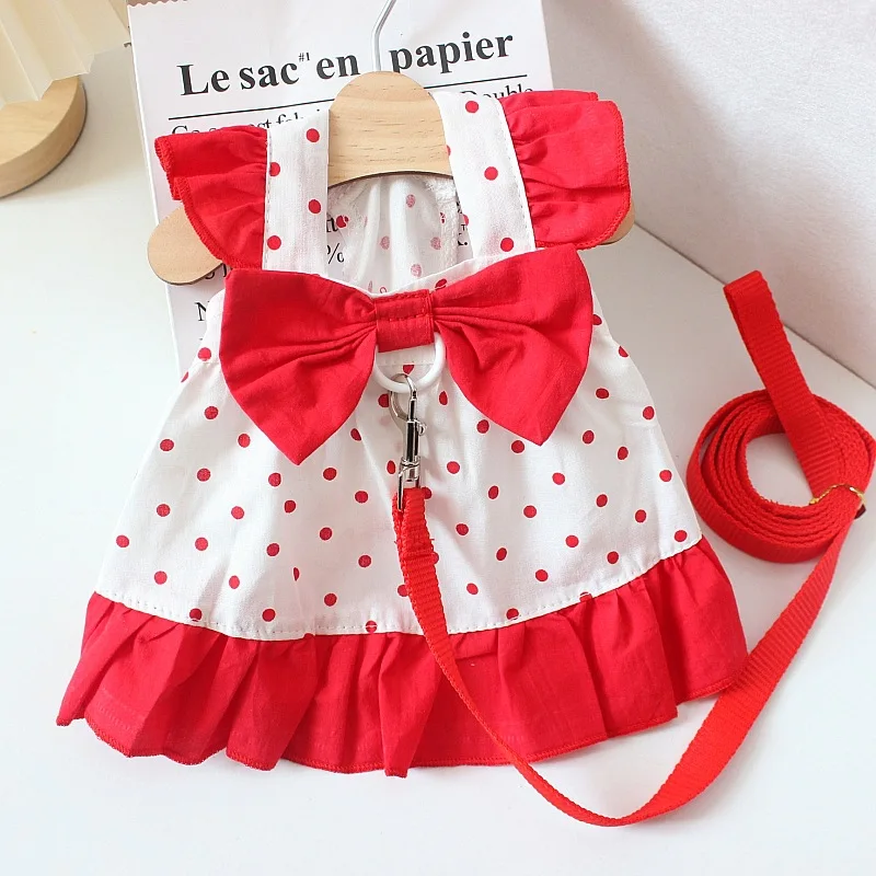 Red Fashion Sweet Princess Skirt Dog Pet Clothing Dot Dress Dogs Clothes Cat Small Print Cute Thin Summer Puppy Dogs Dresses
Red Fashion Sweet Princess Skirt Dog Pet Clothing Dot Dress Dogs Clothes Cat Small Print Cute Thin Summer Puppy Dogs Dresses