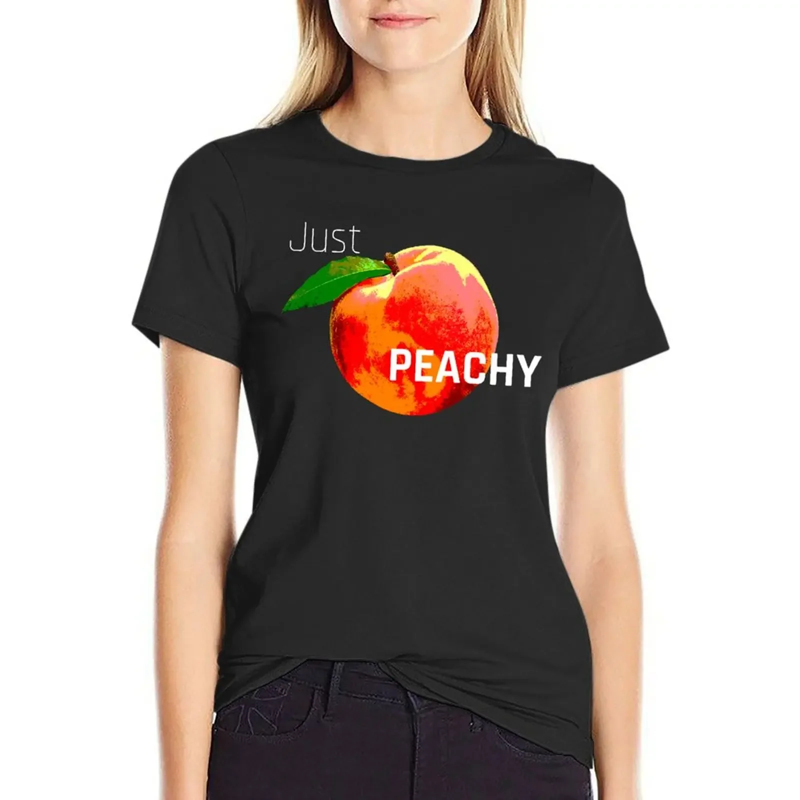 Just Peachy T-Shirt oversized korean fashion Blouse sublime workout t shirts for Women
Just Peachy T-Shirt oversized korean fashion Blouse sublime workout t shirts for Women