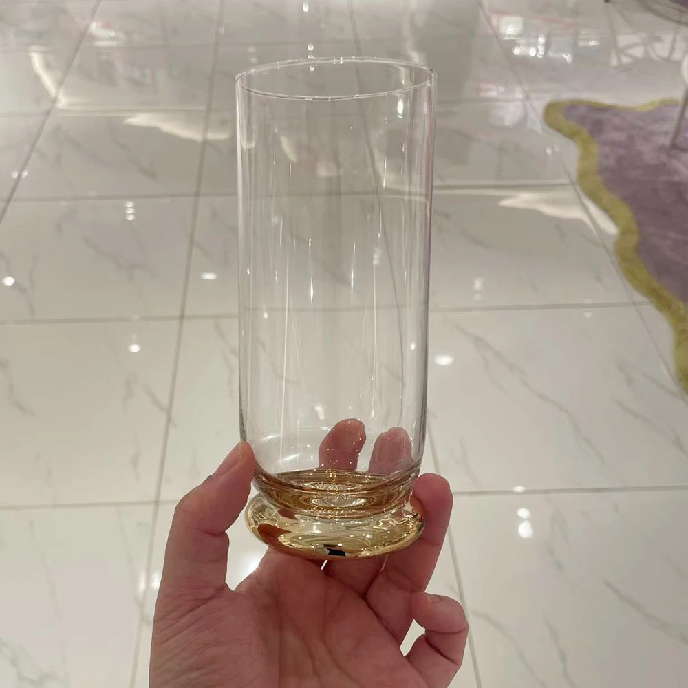 Modern Long Glass Cup Beverage Cup Transparent Glass Water Cup Portable Cylinder ape Single Layer Cup with Cleaning Bru
Modern Long Glass Cup Beverage Cup Transparent Glass Water Cup Portable Cylinder ape Single Layer Cup with Cleaning Bru