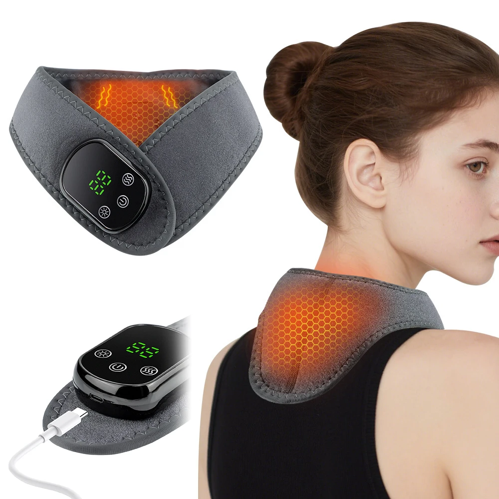 Electric Heating Neck Massager Adjustable 5 -Level Temperature Hot Compress Vibrating Neck Heat Pad Neck Brace Discomfort Relief
Electric Heating Neck Massager Adjustable 5 -Level Temperature Hot Compress Vibrating Neck Heat Pad Neck Brace Discomfort Relief