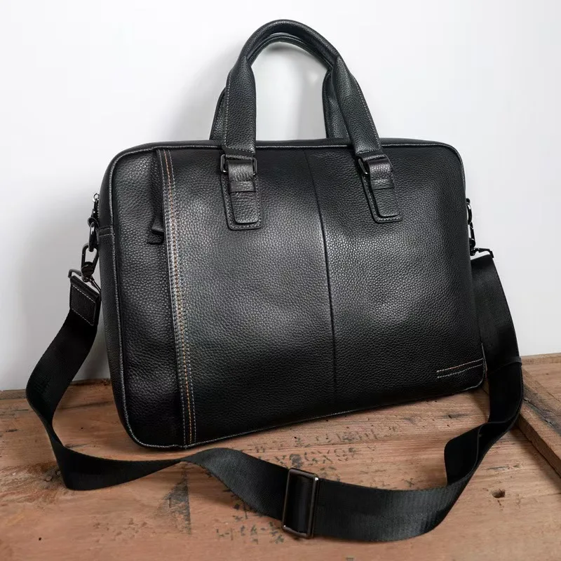 2026 New Brand Luxury Cow Genuine Leather Business Men's Briefcase Male Shoulder Bag Men Messenger Bag Striped Tote Computer Bag
2026 New Brand Luxury Cow Genuine Leather Business Men's Briefcase Male Shoulder Bag Men Messenger Bag Striped Tote Computer Bag
