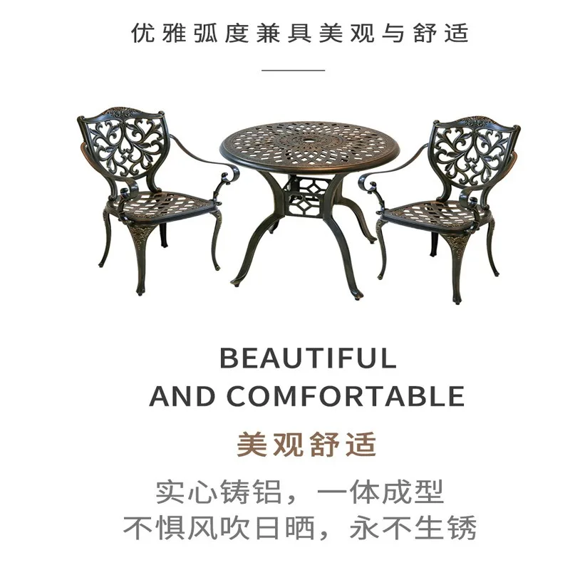 Набор для отдыха на балконе: маленький стол и стул, комплект из трех предметов для двора, уличный стол и стул из литого алюминия и кованого железа.
Набор для отдыха на балконе: маленький стол и стул, комплект из трех предметов для двора, уличный стол и стул из литого алюминия и кованого железа.