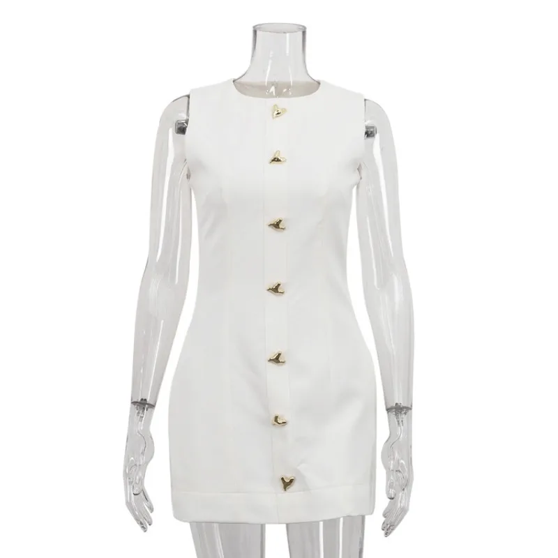 New Hot-selling White Short French Dress Sleeveless Round Neck Temperament Waist Vest Skirt Cross-border Women's Clothing 2026
New Hot-selling White Short French Dress Sleeveless Round Neck Temperament Waist Vest Skirt Cross-border Women's Clothing 2026